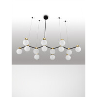 Nova Luce 9620163 OVALINO Pendelleuchte Schwarz / Gold 4