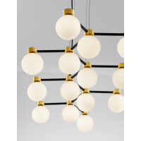 Nova Luce 9620163 OVALINO Pendelleuchte Schwarz / Gold 6