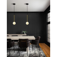 Nova Luce 9620157 SAVOY Pendelleuchte Schwarz / Gold 2