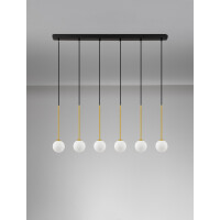 Nova Luce 9620159 SAVOY Pendelleuchte Schwarz / Gold 3