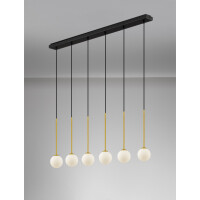 Nova Luce 9620159 SAVOY Pendelleuchte Schwarz / Gold 5