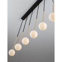 Nova Luce 9620159 SAVOY Pendelleuchte Schwarz / Gold 7