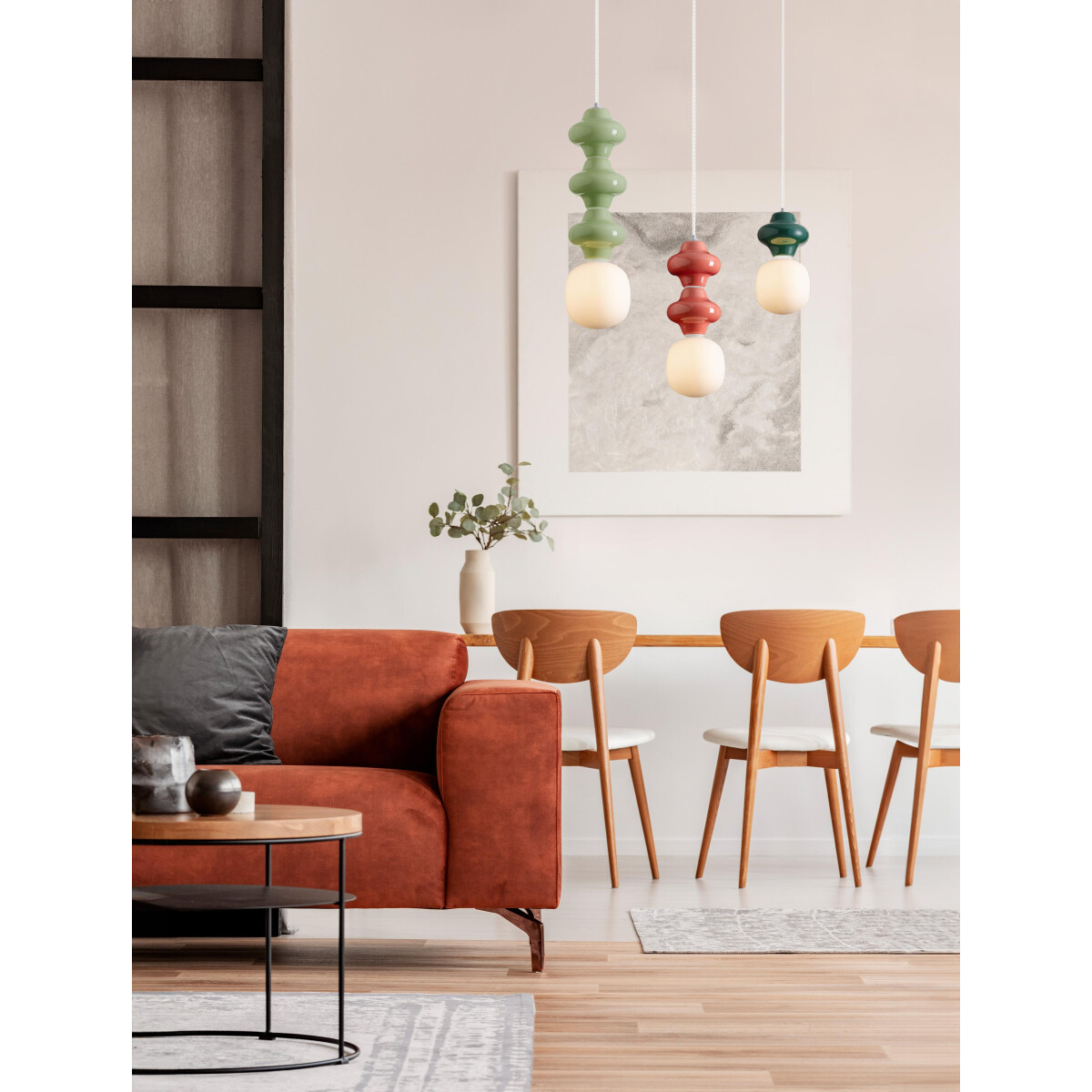 5212017461193 - 9009107 CLIO Pendelleuchte Grün Weiß