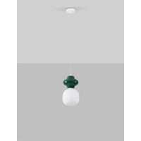 Nova Luce 9009107 CLIO Pendelleuchte Grün/Weiß 4