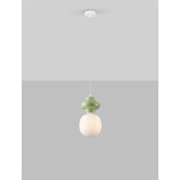 Nova Luce 9009108 CLIO Pendelleuchte Grün/weiß 4