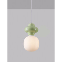 Nova Luce 9009108 CLIO Pendelleuchte Grün/weiß 5