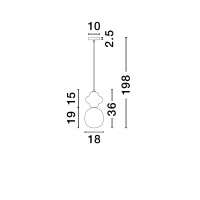 Nova Luce 9009108 CLIO Pendelleuchte Grün/weiß 6