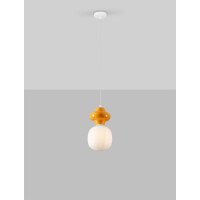 Nova Luce 9009109 CLIO Pendelleuchte Orange/Weiß 4