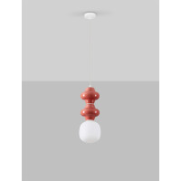 Nova Luce 9009111 CLIO Pendelleuchte Rot/Weiß 3