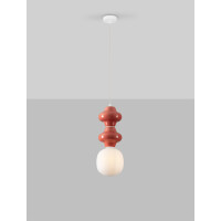 Nova Luce 9009111 CLIO Pendelleuchte Rot/Weiß 4