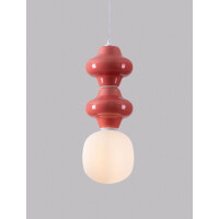 Nova Luce 9009111 CLIO Pendelleuchte Rot/Weiß 5