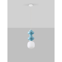 Nova Luce 9009113 CLIO Pendelleuchte Blau/Weiß 3