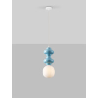 Nova Luce 9009113 CLIO Pendelleuchte Blau/Weiß 4