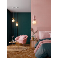 Nova Luce 9009114 CLIO Pendelleuchte Pink/Weiß 2
