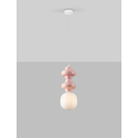 Nova Luce 9009114 CLIO Pendelleuchte Pink/Weiß 4