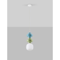 Nova Luce 9009116 CLIO Pendelleuchte Grün/Blau 3