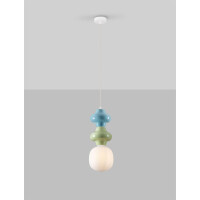 Nova Luce 9009116 CLIO Pendelleuchte Grün/Blau 4