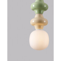 Nova Luce 9009117 CLIO Pendelleuchte Grün/Gelb/Wei&szli