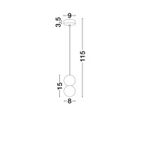 Nova Luce 9577017 ZERO Pendelleuchte Weiß 6