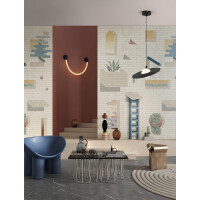 Nova Luce 9780104 REFLET Pendelleuchte Schwarz/Weiß 2