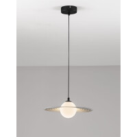 Nova Luce 9780104 REFLET Pendelleuchte Schwarz/Weiß 6