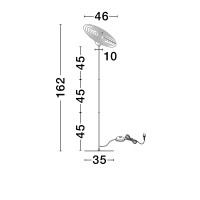 Nova Luce 9780107 REFLET Stehlampe Schwarz/Weiß 8