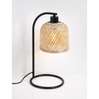 Nova Luce 9001087 INTRA Tischleuchte Natur/Schwarz 6