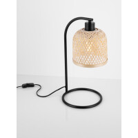 Nova Luce 9001087 INTRA Tischleuchte Natur/Schwarz 7