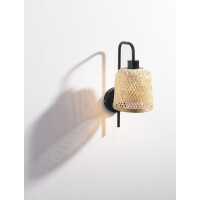 Nova Luce 9001088 INTRA Wandleuchte Natur/Schwarz 6