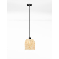 Nova Luce 9001089 INTRA Pendelleuchte Natur/Schwarz 4