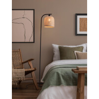 Nova Luce 9001090 INTRA Stehlampe Natur/Schwarz 2