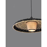 Nova Luce 9586520 AURA Pendelleuchte Natur/Schwarz 6