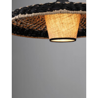 Nova Luce 9586520 AURA Pendelleuchte Natur/Schwarz 7