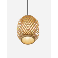 Nova Luce 9001114 ASMA Pendelleuchte Natur/Schwarz 5
