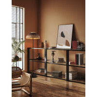 Nova Luce 9586529 CARO Stehlampe Schwarz/Braun 2