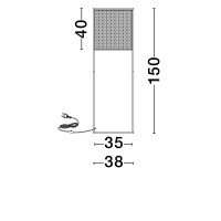 Nova Luce 9001119 ERTO Stehlampe Natur/Schwarz 6
