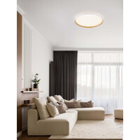 Nova Luce 9030516 VOMOS Deckenleuchte Weiß/Holzdekor 2