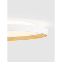 Nova Luce 9030516 VOMOS Deckenleuchte Weiß/Holzdekor 5