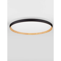 Nova Luce 9030517 VOMOS Deckenleuchte Schwarz/Holzdekor 3