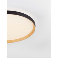 Nova Luce 9030517 VOMOS Deckenleuchte Schwarz/Holzdekor 5