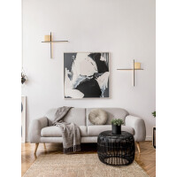 Nova Luce 9006085 CROSS Wandleuchte Schwarz / Gold 2