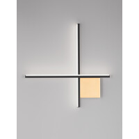 Nova Luce 9006085 CROSS Wandleuchte Schwarz / Gold 3