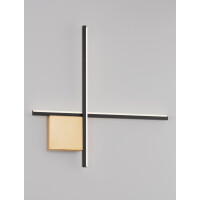 Nova Luce 9006085 CROSS Wandleuchte Schwarz / Gold 4
