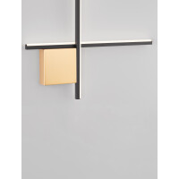 Nova Luce 9006085 CROSS Wandleuchte Schwarz / Gold 5