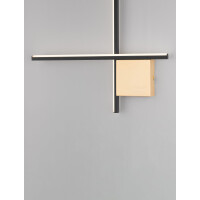 Nova Luce 9006085 CROSS Wandleuchte Schwarz / Gold 6