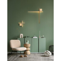 Nova Luce 9006087 CROSS Wandleuchte Schwarz / Gold 2