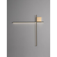 Nova Luce 9006087 CROSS Wandleuchte Schwarz / Gold 4