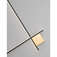 Nova Luce 9006087 CROSS Wandleuchte Schwarz / Gold 5