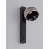 Nova Luce 9088120 LUSA Wandleuchte Champagne/Schwarz 2