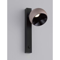 Nova Luce 9088120 LUSA Wandleuchte Champagne/Schwarz 3